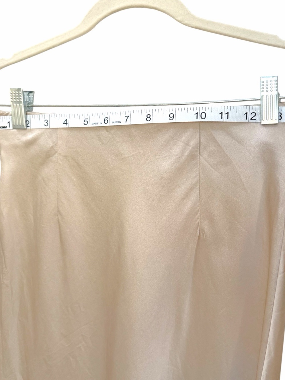 Quince Skirt Women Champagne Silk Midi Slip Minimalist Solid Size S - Picture 10 of 12
